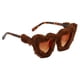 thumbnail image 2 of de Sol en Forma de Corazón de Felpa, Anteojos de Protección de de Sol para Viajes de Disfraces Marrón Salvador Gafas de sol en forma de corazón, 2 of 9