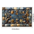 thumbnail image 2 of Modern 3D Floral Print Doormat Set High Absorbency Bath Rug Entryway Carpet Stylish Indoor Floor Mat for Bathrooms and Front Doors, 2 of 4