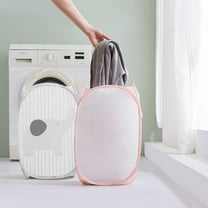 Aihimol Mesh Popup Laundry Hamper, Foldable Portable Dirty Clothes Basket For Bedroom, College Dormitory And Travel