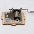 thumbnail image 2 of Minkissy Children's Handmade Music Box Light Brown Harp Shape for Friends 1 Set, 2 of 8