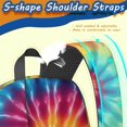 thumbnail image 5 of Red and Yellow Tie Dye Pattern 17" School Backpacks for Teens,Waterproof Oxford Fabric,S-Shape Padded Straps for School,Travel,Hiking,Camping, 5 of 6