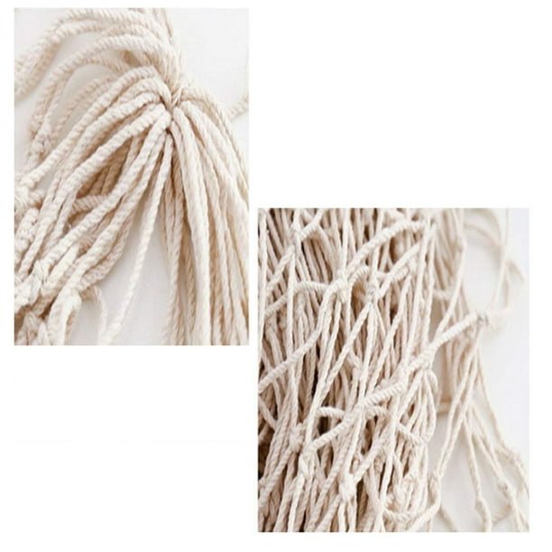 Creamy White Fishing Net Beach Theme Decor for Party Home Living