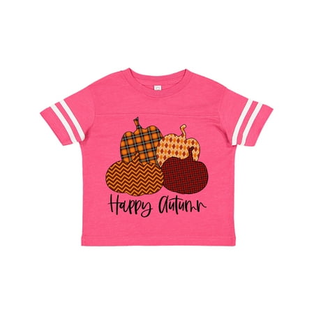 

Inktastic Happy Autumn Cute Pumpkin Patterns Gift Toddler Boy or Toddler Girl T-Shirt