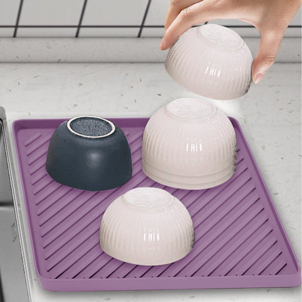 Xihbxyly Tapete Aislante Térmico, Elegante Diseño En Gris y Rosa, Protección Versátil para La Mesa, Superficie Antideslizante, Ideal para Comer y Tomar El Té, Decoración de Lujo para El Hogar, Tamaño