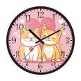 thumbnail image 2 of Voice Activated Clock with Glow Light 12 Inch Large Silent Wall Clock Battery Operated for Home Decor Yellow Cat and Dog, 2 of 8