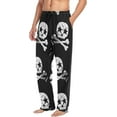 thumbnail image 5 of GZHJMY Vintage Skull Skeleton Bones Pajama Pants For Men, Men's Separate Bottoms, Lounge Pants with Pockets, Christmas New Year Birthday Gifts, Medium, Christmas New Year Birthday Gifts, Medium, 5 of 7