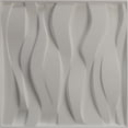 thumbnail image 5 of Ekena Millwork 19 5/8"W x 19 5/8"H Riverbank EnduraWall Decorative 3D Wall Panel, Textured Metallic Silver (Covers 2.67 Sq. Ft.), 5 of 6