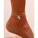 thumbnail image 5 of 1 Uds. (Plata) tobillera con colgante de plata multicapa, tobilleras de verano, joyería ajustable para pies de playa para mujeres y niñas Sincero Electrónica, 5 of 5