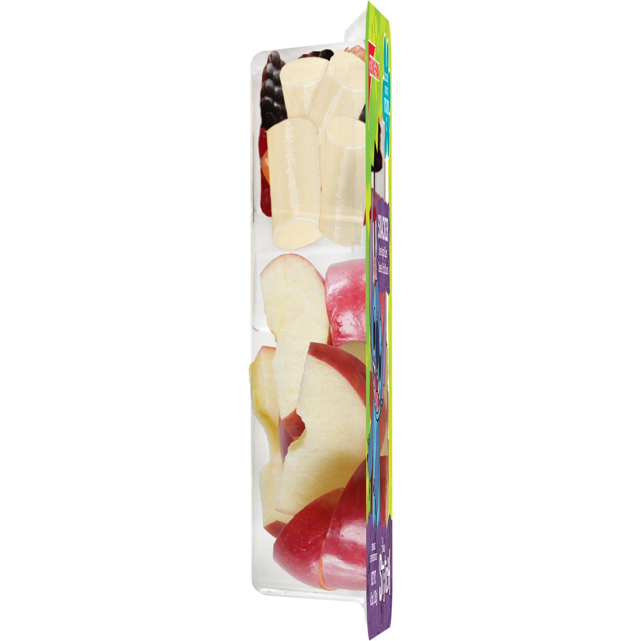 Crunch Pak Snack Disney Stitch with Fresh Sliced Sweet Apples, Cheese, and Fruit Chews, 4.5oz Tray
