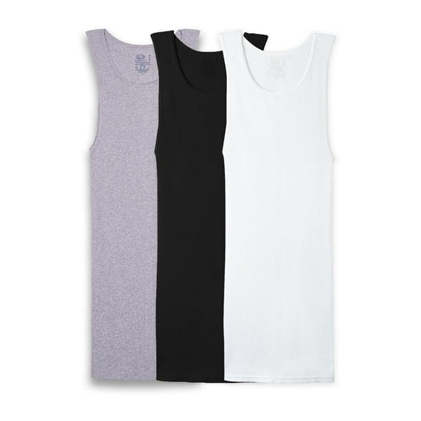 Camiseta Fruit Of The Loom para Hombre Atlética Multicolor 3 Piezas Talla CH
