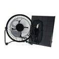 thumbnail image 1 of 4 Inch USB Solar Panel Powered Fan Portable for Outdoor Home Cooling Ventilation New, 1 of 1