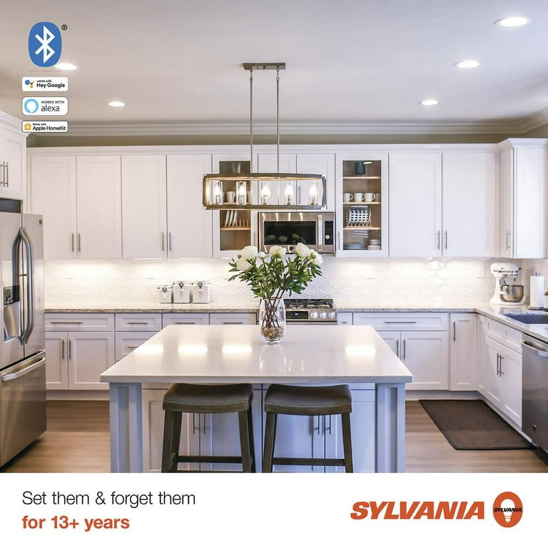 SYLVANIA SMART Bluetooth Outlet, Simple Set Up, Compatible with Alexa,  Apple HomeKit, and Google Assistant, 120 Volts, 15 Amp, White, No Hub, FCC