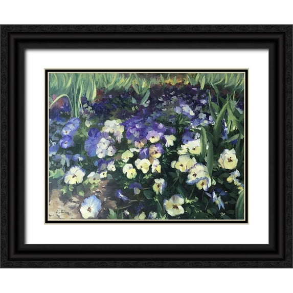 Strube, Ling 18x15 Black Ornate Wood Framed with Double Matting Museum Art Print Titled - Spring Passion