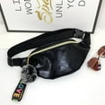 thumbnail image 6 of FESTFENDS Sports Waist Bag Fanny Pack Black Holographic Shiny for Running and Hiking 1Set 10.6*5.1*1.2in, 6 of 8