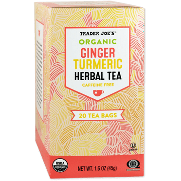 Trader Joe's USDA Organic Ginger Turmeric Herbal Tea (20 tea bags)