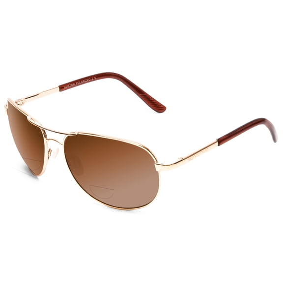 Suncloud Pilot Bi-Focal Sunglasses in Gold 1.50