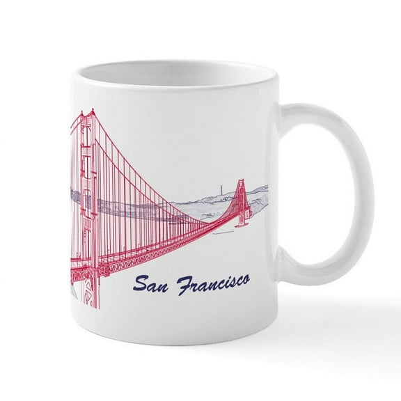 CafePress - San Francisco Mug - 11 oz Ceramic Mug - Novelty Coffee Tea Cup