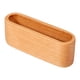 thumbnail image 1 of Titular de la tarjeta de visita -1pc Creativo de madera Titular de la tarjeta de visita Caja de almacenamiento Organizador Adornos de escritorio de oficina(Color de madera), 1 of 5