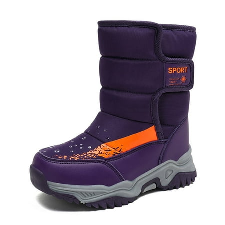 

Engtoy Kids Snow Boots Boys Girls Shoes Winter Waterproof Slip Resistant Sprot Sneakers Toddler/Little Kid/Big Kid