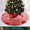 thumbnail image 6 of Coolnut Love Heart Christmas Tree Skirt 36", Valentine's Day Tree Skirt Double Layers Polyester Easter Tree Skirt for Valentine's Day Holiday Party Decoration, 6 of 6
