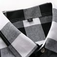 thumbnail image 6 of NAFUU Mens Dress Shirts Fashion Men's Autumn Winter Casual Party Long Sleeved Plaid Lapel Comfortable Thick Warm Flannel Shirt With Pockets Classic Casual Shirts, 6 of 7