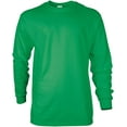 thumbnail image 3 of Gildan Mens Ultra Cotton Long Sleeve T-Shirt, Style G2400, Multipack 2 Irish Green 2-pack X-Large, 3 of 4