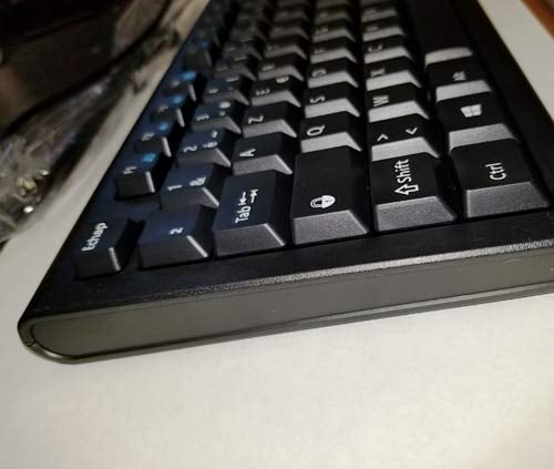 French AZERTY Black Keyboard with White Letters/Characters - Wired USB  Connection - Walmart.com - Walmart.com