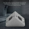 thumbnail image 3 of 2020 Series Aluminum Profile Connector Set, 20pcs Corner Bracket,40pcs M5 x 10mm T-sl xc5418, 3 of 6