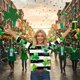 thumbnail image 4 of Xuyuer Women St Patricks Day Sweatshirts Lucky Clover Blouse Irish Shamrock Pullover 3/4 Sleeves Graphic Tops, 4 of 6