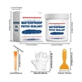 thumbnail image 3 of Waterproof Sealant Clear Transparent 3.4Oz Leak Proof Set With Brush Scraper Disposable Glove For Bathroom Tile Roof Gap Sealing, 3 of 8