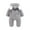 Gray, variant on Unisex Baby Clothes Winter Coats Cute Newborn Infant Jumpsuit Snowsuit Bodysuits for Baby