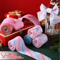 thumbnail image 4 of 5 rollos de cintas alambradas navideñas en colores pastel de Hahafelt, 6,35 cm de ancho, 4 of 7