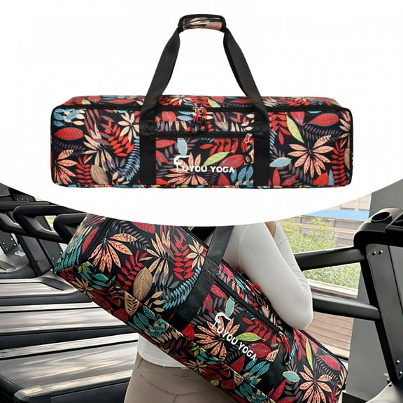 TELOLY Yoga Mat Bags,Oxford Cloth Yoga Mat Bag,27.95"*7.48"*6.30" Spacious Storage Yoga Mat Carrier,Style1