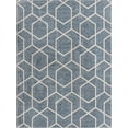 thumbnail image 2 of Rugs.com Eco Trellis Collection Rug – 8' x 10' Harbor Blue Medium Rug Perfect For Living Rooms, Large Dining Rooms, Open Floorplans, 2 of 9