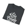thumbnail image 4 of Less People More Cats - Cute Cat Lover Saying with Paw Prints T-Shirt, 4 of 4
