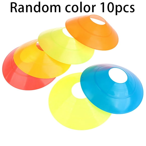 10Pcs Soccer Training Football Ball Game Disc Agility Disc Cone Set Multi Sport Training Space Cones Training Accessories