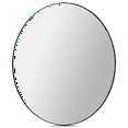 thumbnail image 4 of Bouclair Round Mirror with Black Frame, 4 of 5