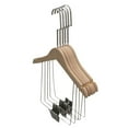 thumbnail image 1 of 5Pcs Solid Wood Onesie Hangers Log Unpainted Suit Hanger Set for Children, 1 of 3