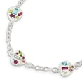thumbnail image 3 of 925 Sterling Silver Stellux Multi Color Crystal Heart Bracelet, 3 of 5