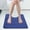 Blue, variant on U Shaped Bathroom Rug,Toilet Mat,Memory Foam Toilet Rug,Toilet Mat U Shape,Non-Slip Bathroom Rugs,Toilet Rugs U Shaped Rug for Bathroom Toilet Base(Red 20*16in)from ANMUYUM