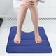 thumbnail image 5 of Alfombra de baño en forma de U de espuma azul, tapetes para inodoro, alfombras para baño, suaves, cómodas, absorción de agua, antideslizante, gruesa, lavable a máquina, más fácil de secar, 5 of 7