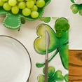 thumbnail image 5 of Sm:)e Shamrock Clover Lucky Irish St. Patrick's Day Placemats Set of 4, 12x18 Inch Seasonal Spring Table Mats for Party Kitchen Dining Decoration, 5 of 7