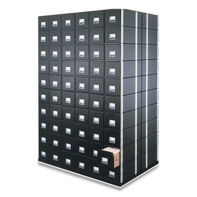 Staxonsteel Maximum Space-Saving Storage Drawers Letter Files 14 X 25.5 X 11.13 Black 6/Carton