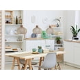 thumbnail image 3 of KWUD Modern Scandinavian Style Ceiling Mount Wood Pendant Lighting Lamp Shade with E26/27 Base, 3 of 5