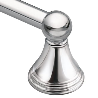 Moen Preston DN8424BN 24-Inch Towel Bar – Spot Resist Brushed Nickel, Wall Mounted, Bathroom