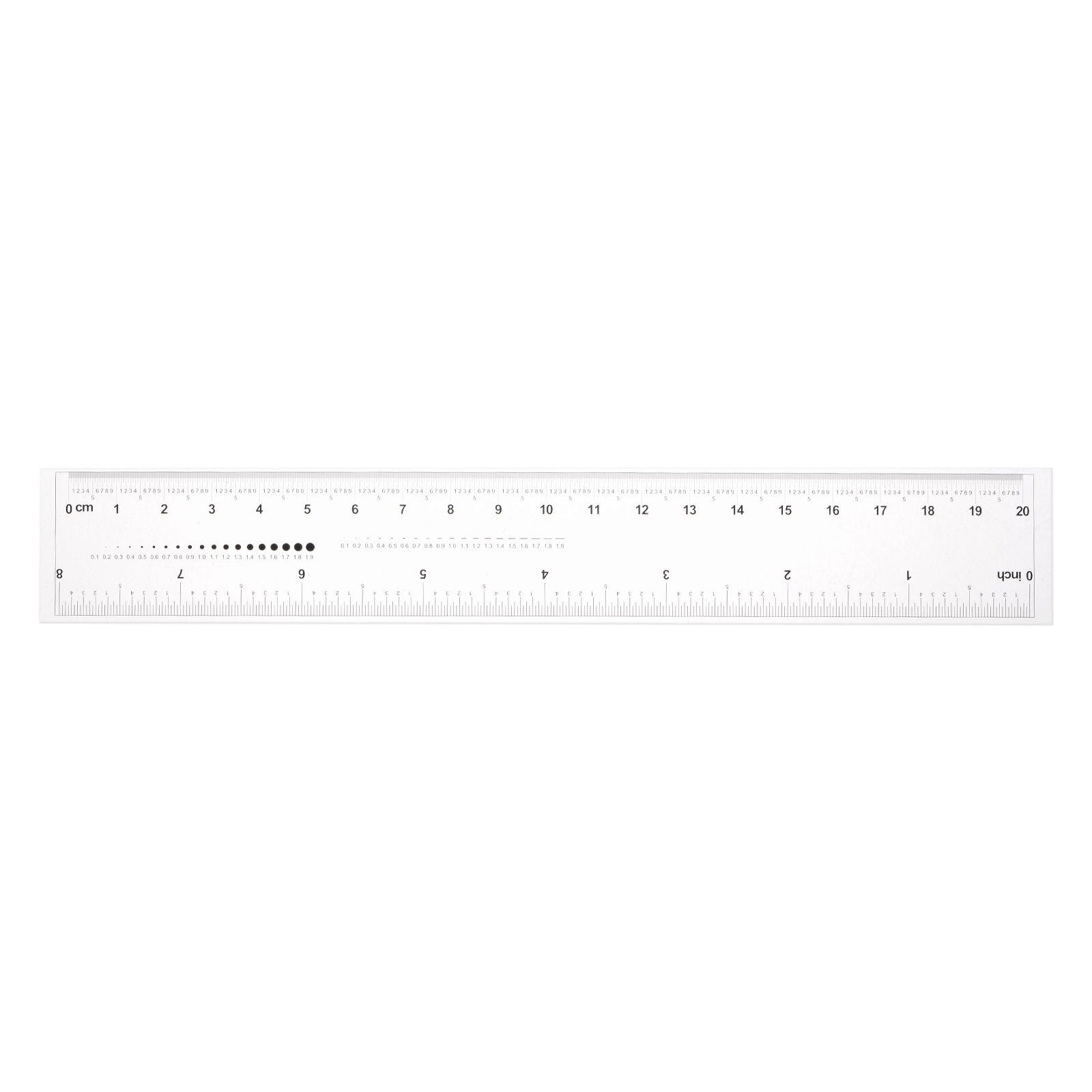 Flexible Ruler 8 Inch 0.1mm Scale PET Plastic Film Straight Ruler ...