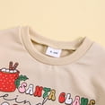 thumbnail image 6 of Youmylove Boys Girls Christmas Long Sleeve Letter Printed Pullover Romper Sweatshirt Bodysuits Toddler Jumpsuits Clothing Playwear, 6 of 6