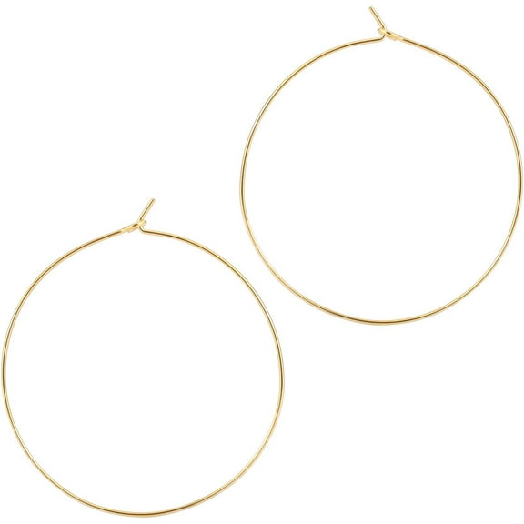 Thin Gold Hoop Earrings For Women - Hypoallergenic Lightweight Gold Hoop Earrings Dainty - Large[Z3092]
