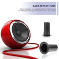 thumbnail image 5 of 8 Pcs Speakers ABS Port Tube Subwoofer Bass Reflex Component Pilot Hole Plastic, 5 of 5