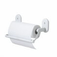 thumbnail image 2 of Under Cabinet Paper Towel Holder, Paper Towels Holder Wall-Mounted for Kitchen, Wall-Mounted Dispenser, Self-Adhesive or Drill Mounting, White/2, 2 of 5